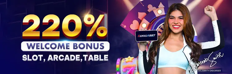 220% Welcome Bonus on Slot, Arcade and Table