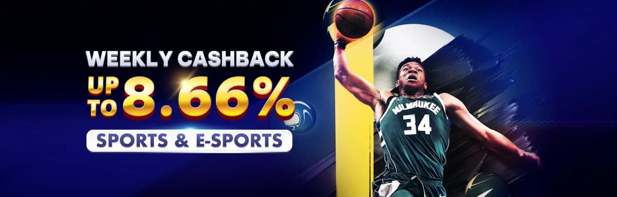 Sports Weekly Cashback up to 8.66%